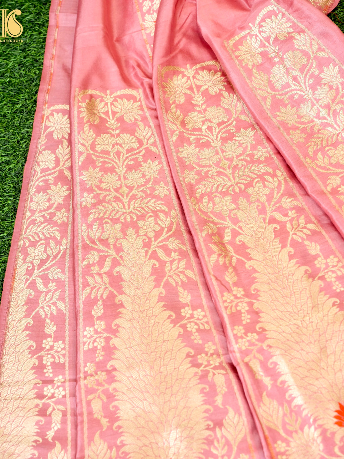 Handloom Banarasi Katan Silk Kalidar Mrinala Lehenga