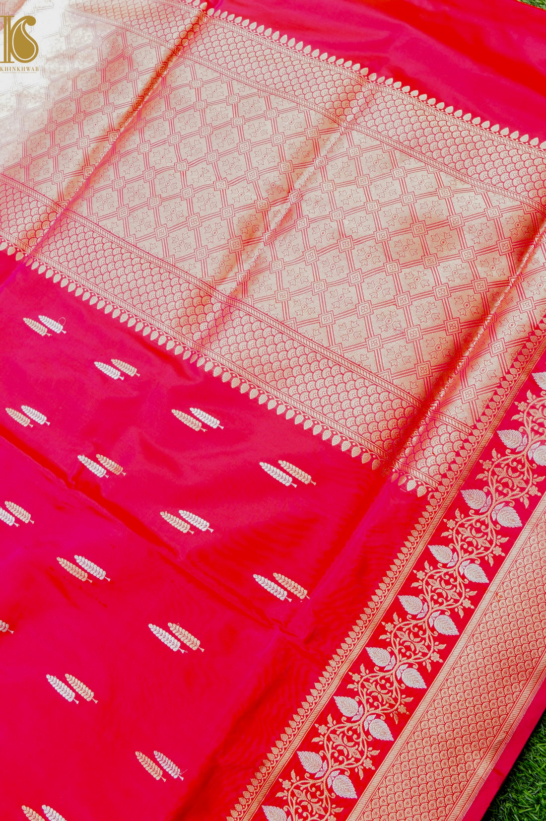 Banarasi Handloom Pure Katan Silk Kadwa Saree