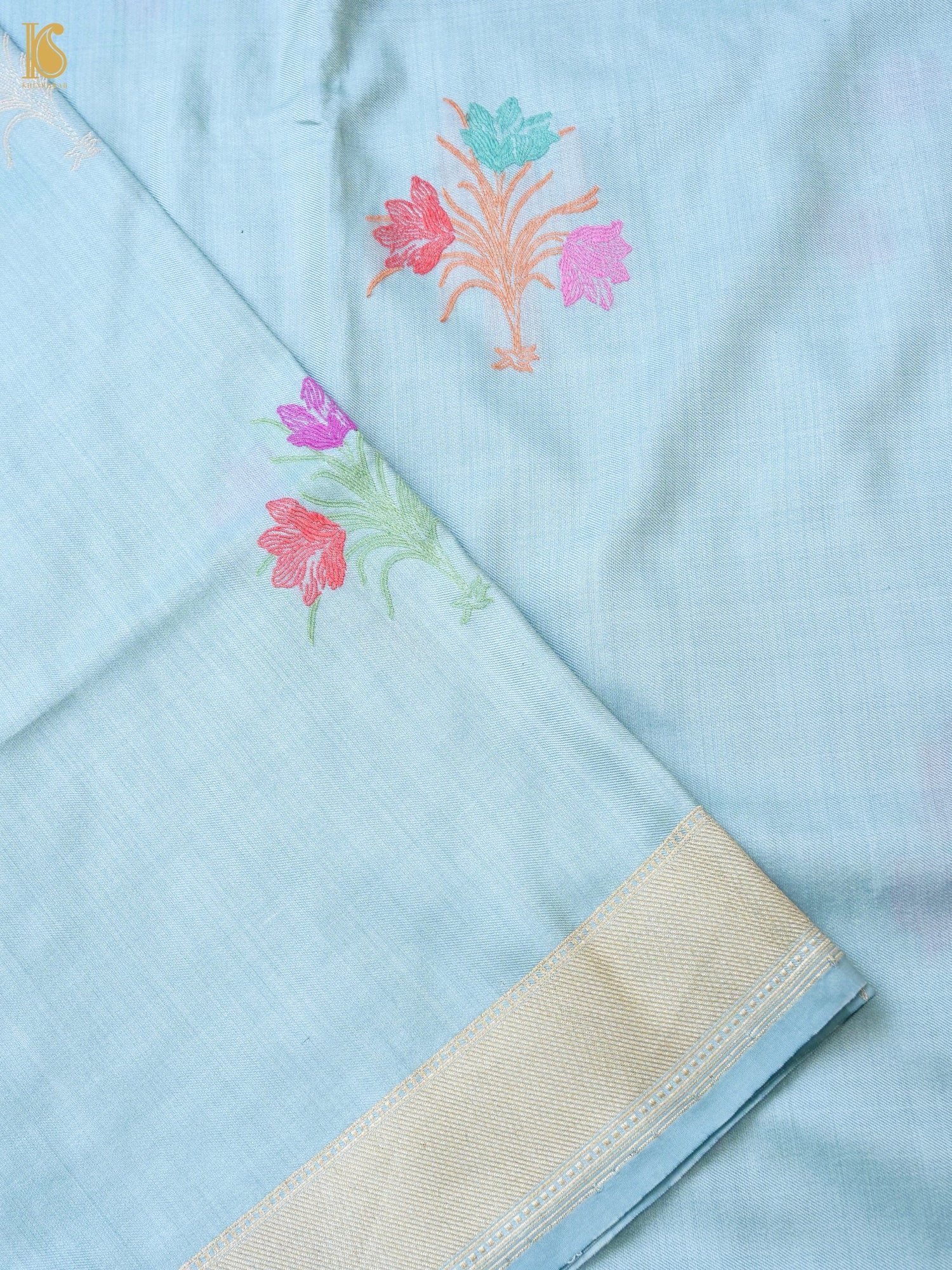 Handloom Katan Silk Banarasi Kadwa Ektara Saree