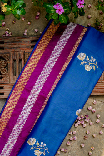 Banarasi Handloom Pure Katan Silk Kadwa Saree with Tilfi Border