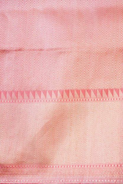 Handloom Banarasi Katan Silk Rangkat Pastel Saree