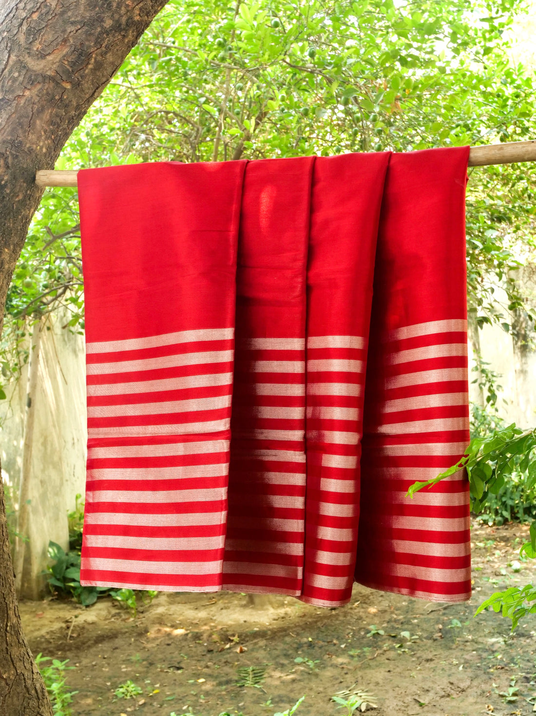 Chanderi Tissue Silk Handwoven Saree