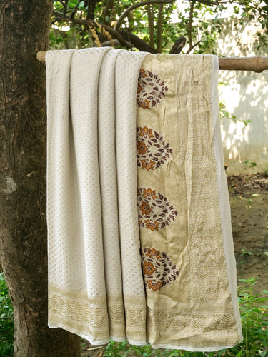 Handwoven Banarasi Georgette Saree