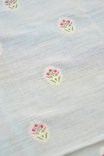 Moonga Silk Handloom Banarasi Dyeable Suit Fabric