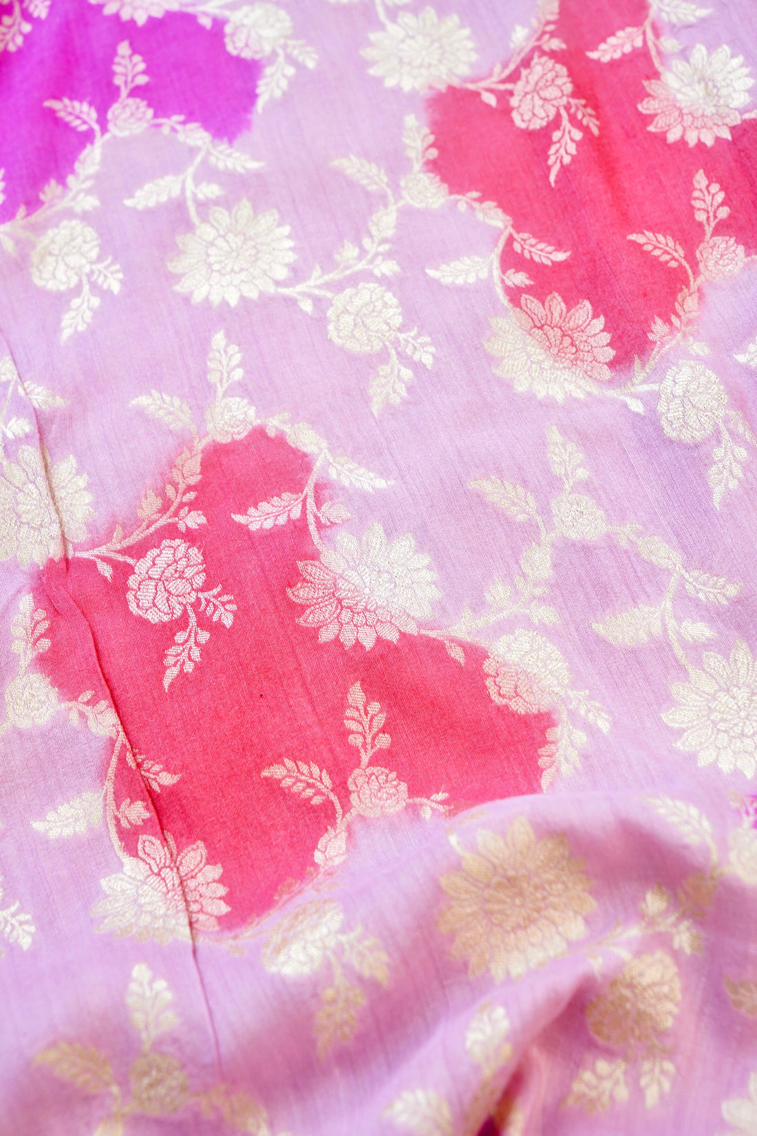 Moonga Silk Handloom Banarasi Suit Fabric