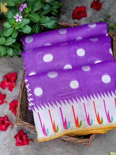 Banarasi Tussar Silk Muniya Saree