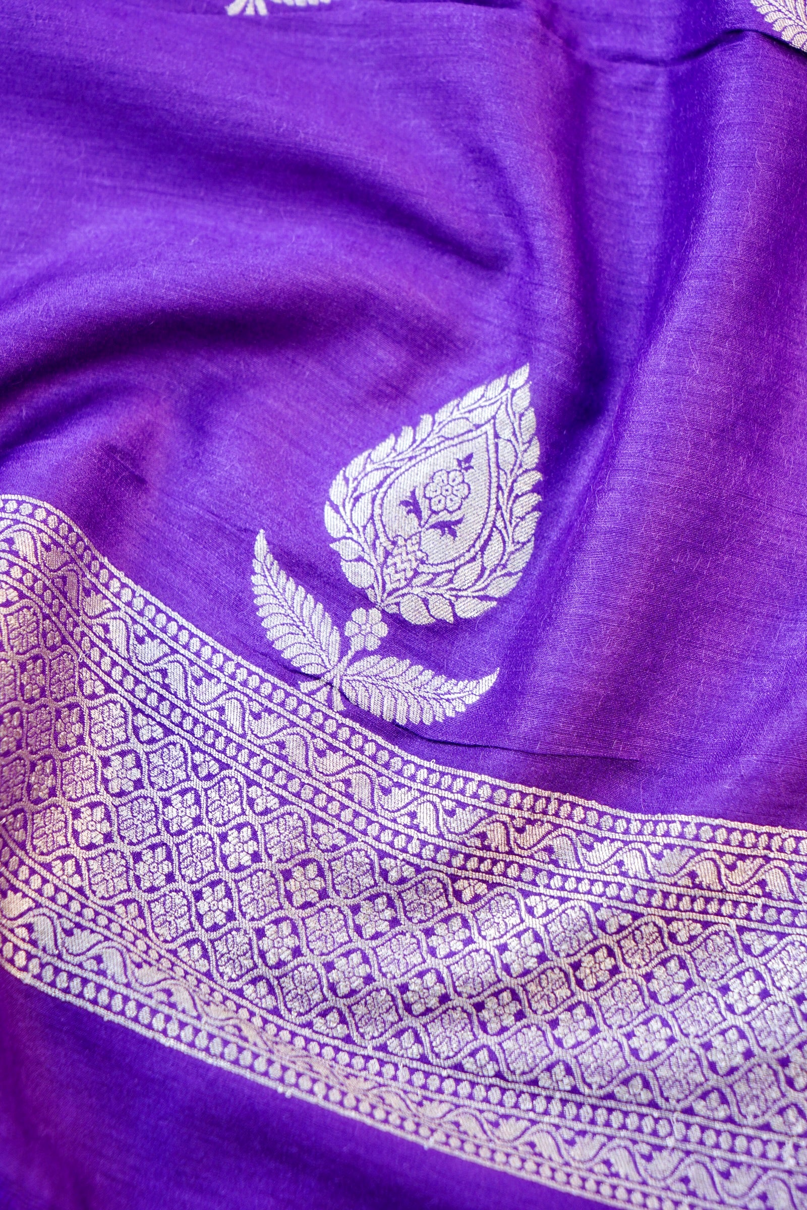 Moonga Silk Handloom Banarasi Suit Fabric