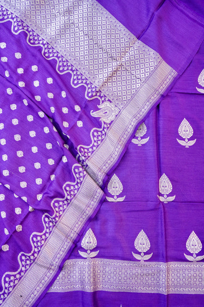 Moonga Silk Handloom Banarasi Suit Fabric