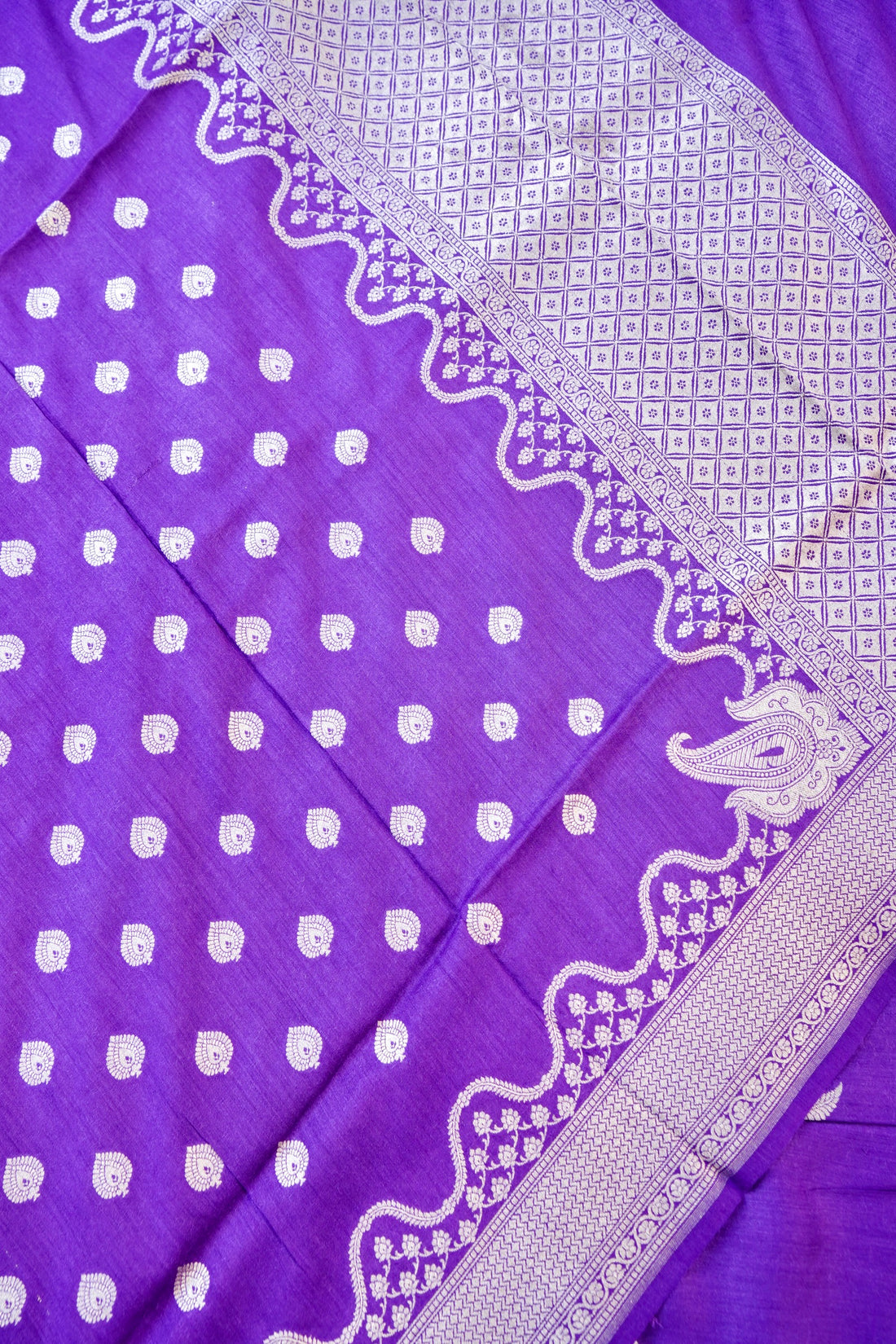 Moonga Silk Handloom Banarasi Suit Fabric