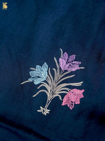 Handloom Katan Silk Banarasi Kadwa Ektara Saree