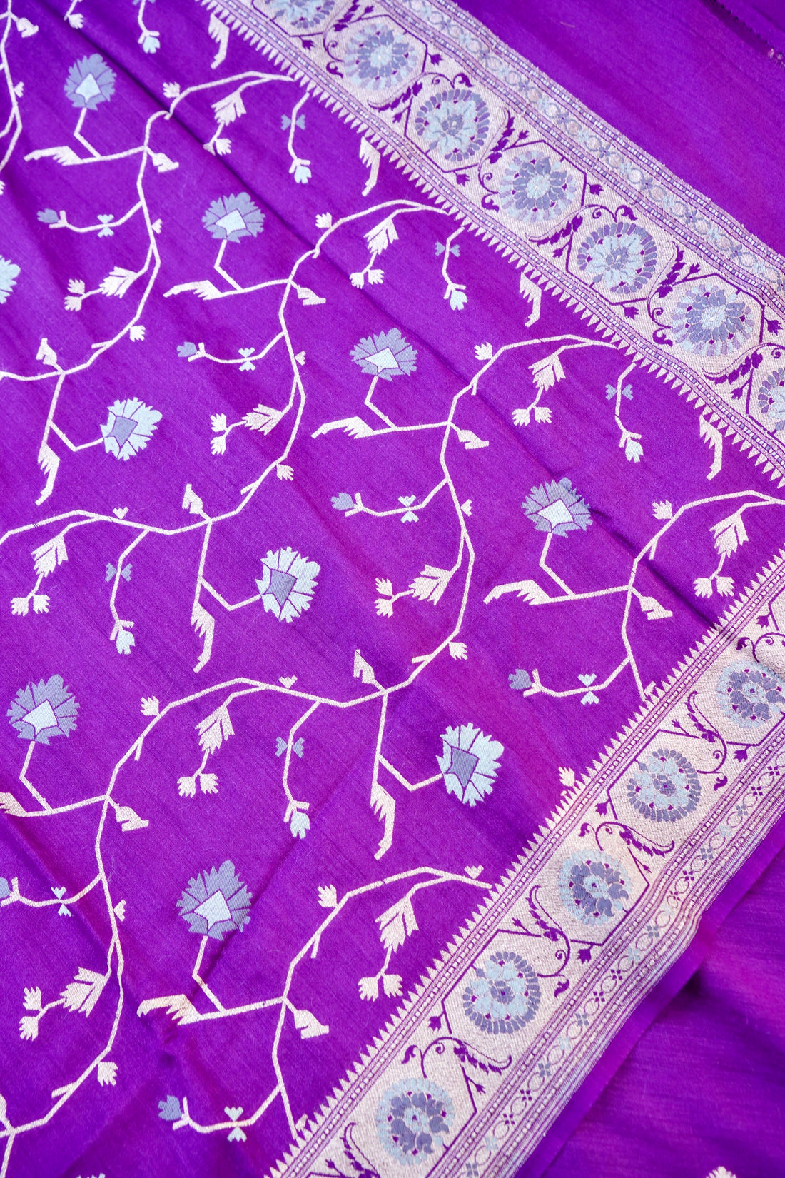 Moonga Silk Handloom Banarasi Suit Fabric