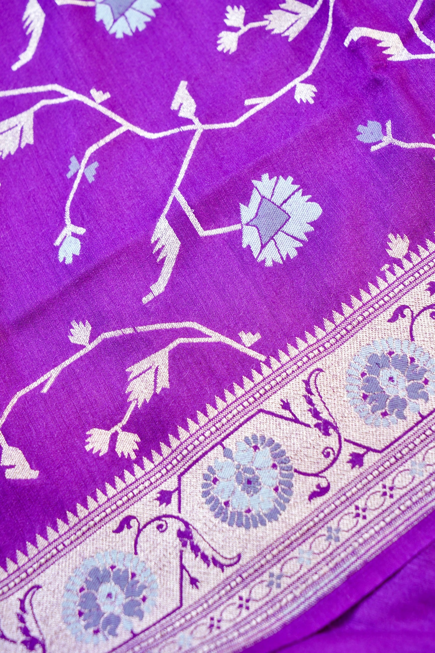 Moonga Silk Handloom Banarasi Suit Fabric