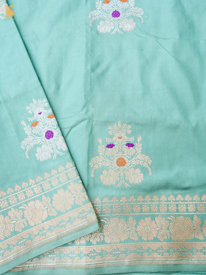 Handwoven Pure Sateen Silk Kadwa Banarasi Saree