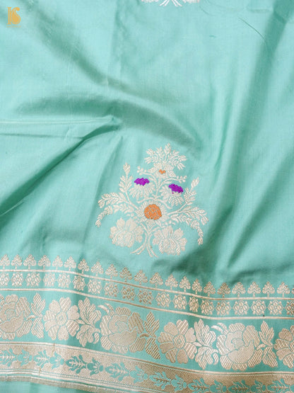 Handwoven Pure Sateen Silk Kadwa Banarasi Saree
