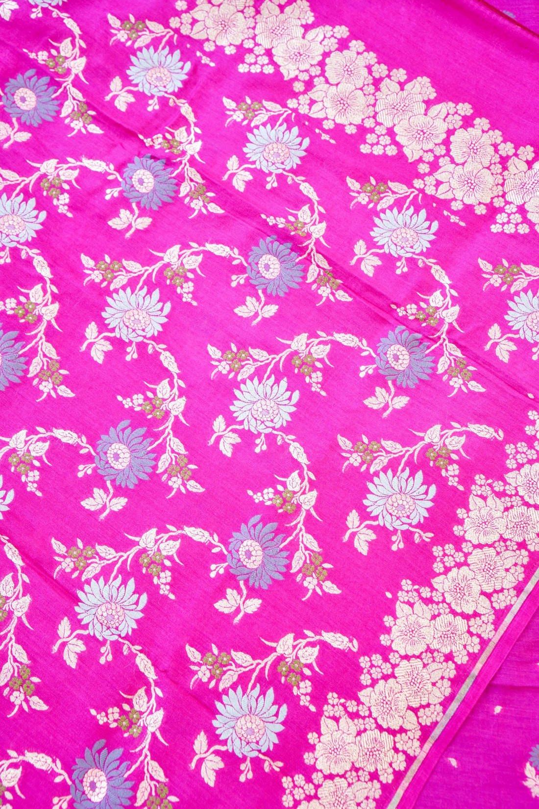 Moonga Silk Handloom Banarasi Suit Fabric