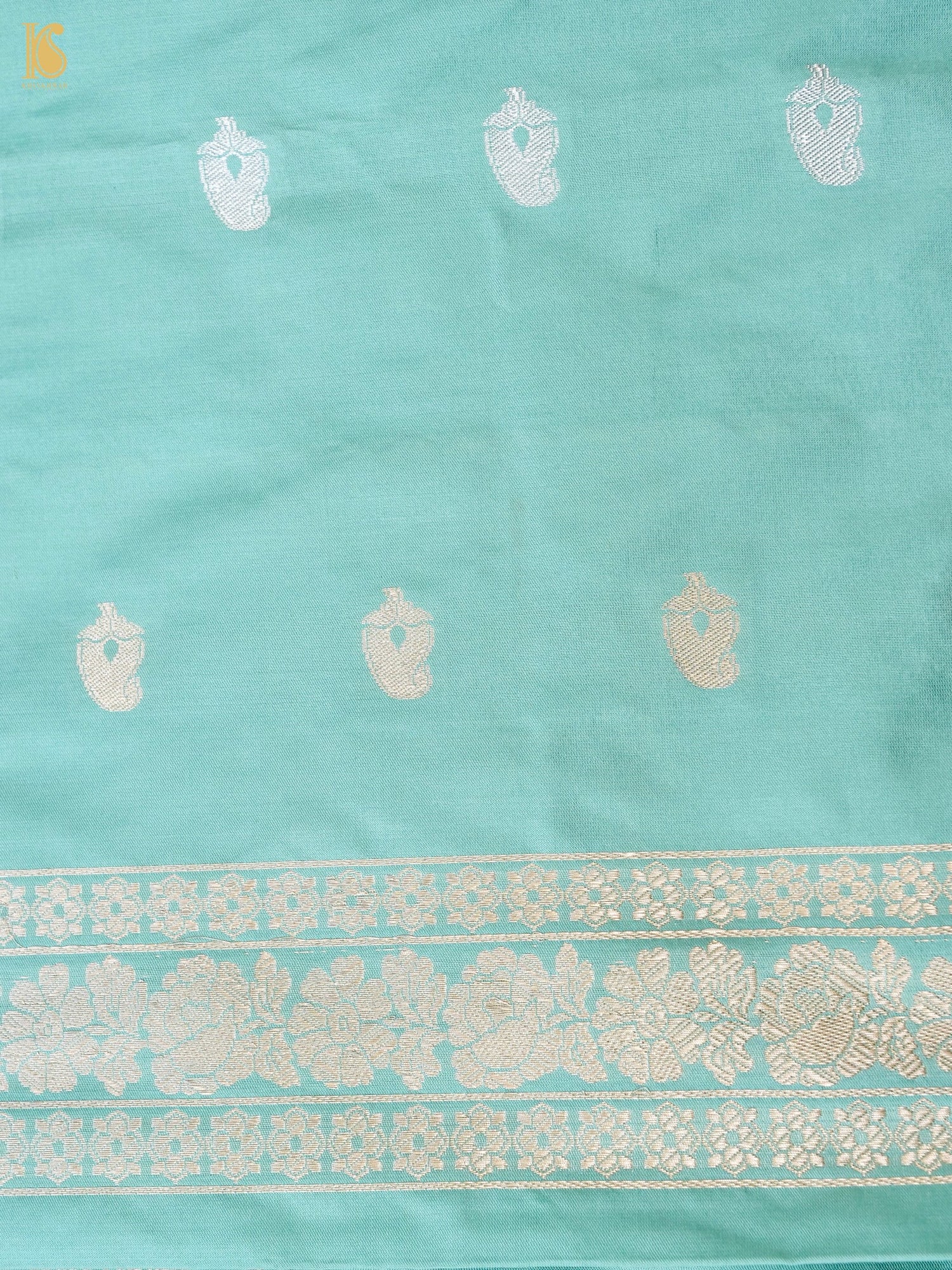 Handwoven Pure Sateen Silk Kadwa Banarasi Saree