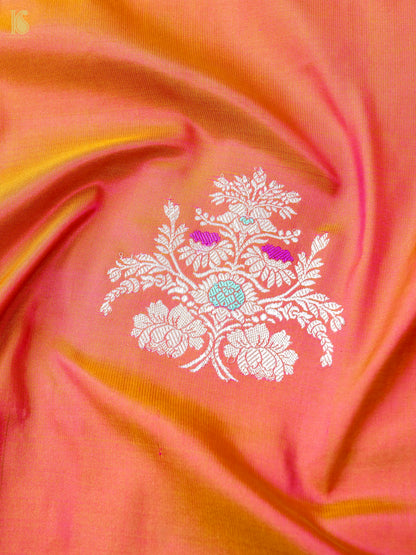Handwoven Pure Sateen Silk Kadwa Banarasi Saree