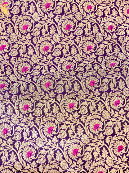 Handloom Banarasi Katan Silk Kalidar Madhumalti Lehenga