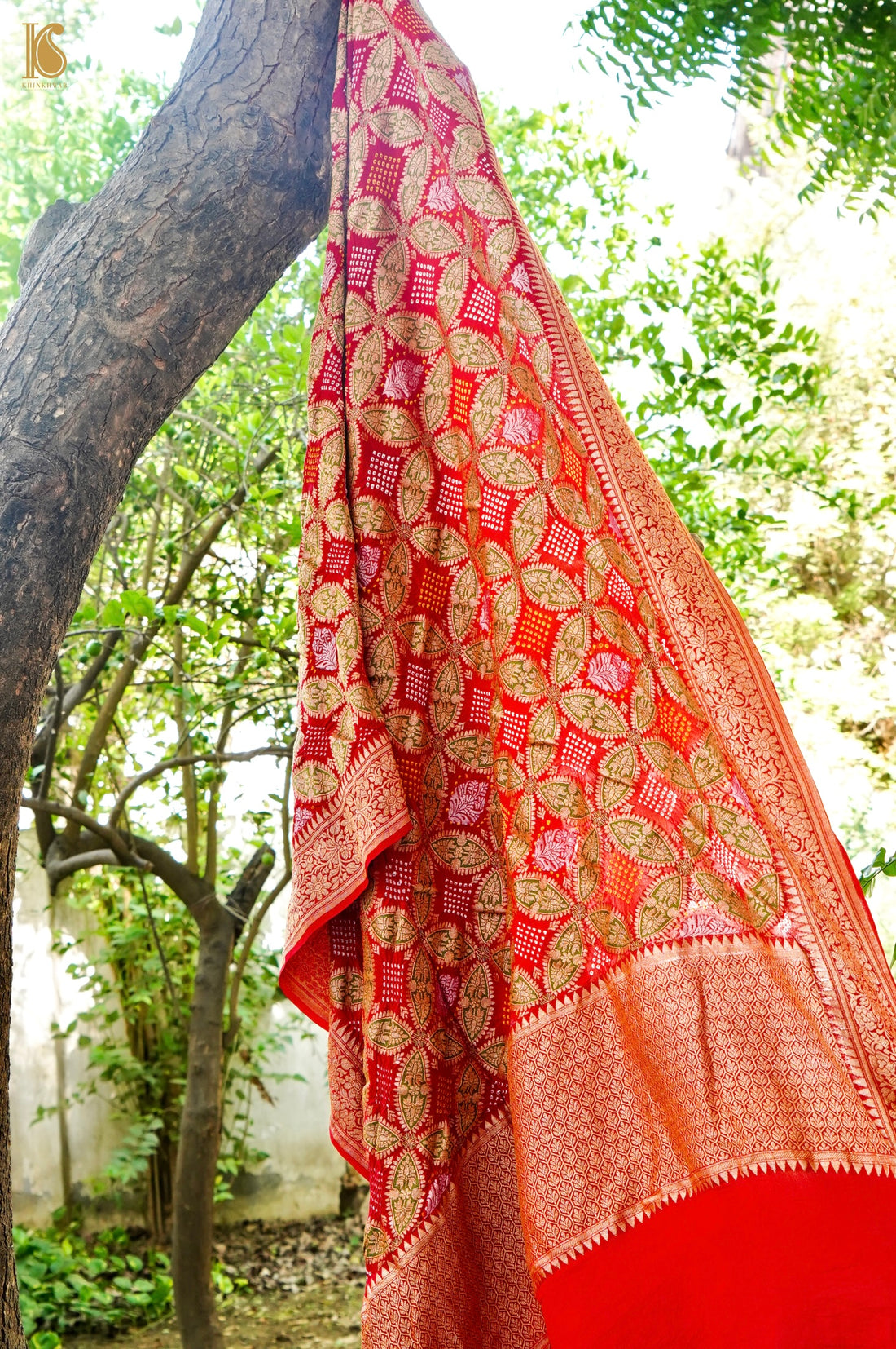 Georgette Banarasi Bandhani Dupatta