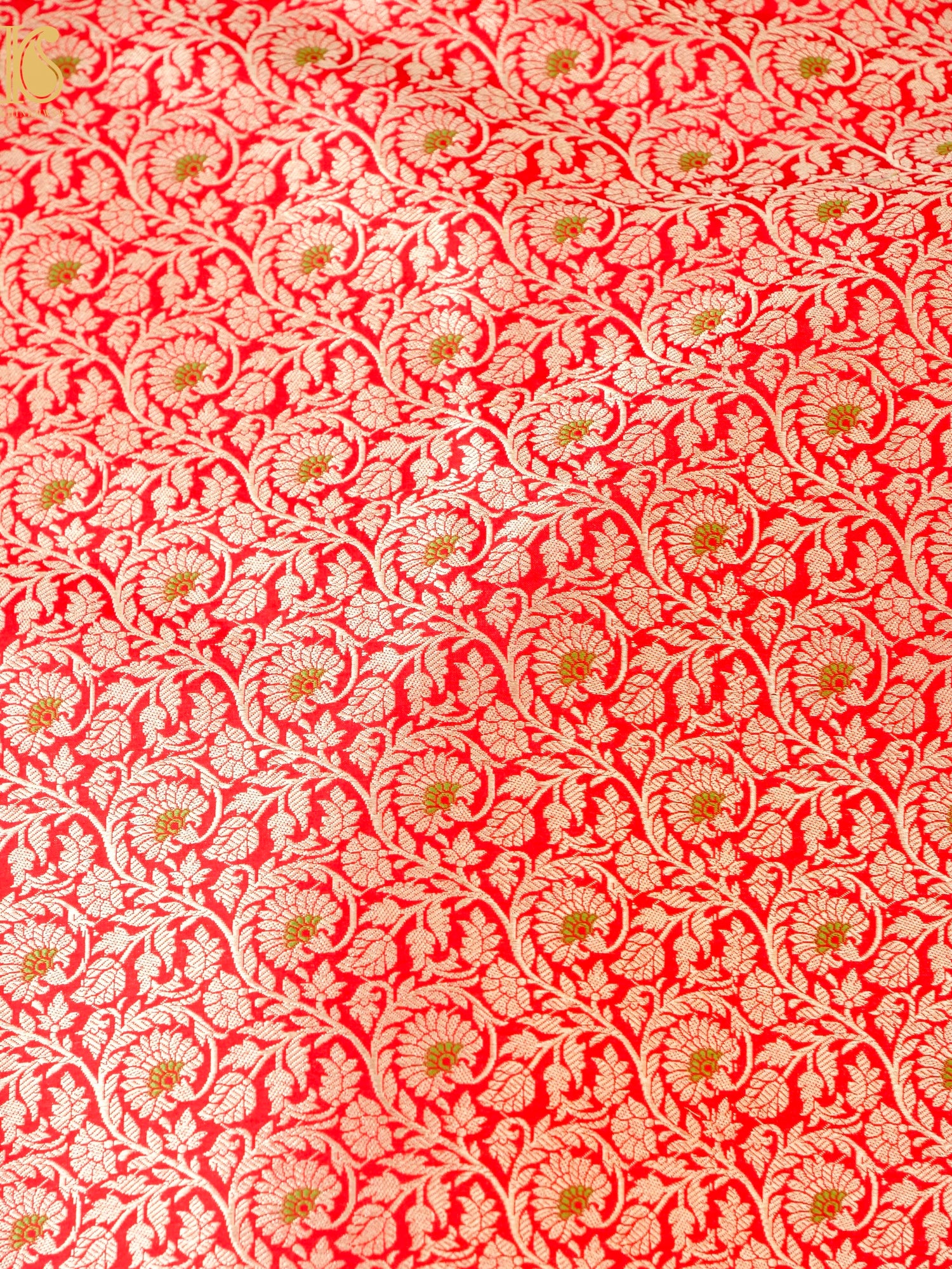 Handloom Banarasi Katan Silk Kalidar Madhumalti Lehenga