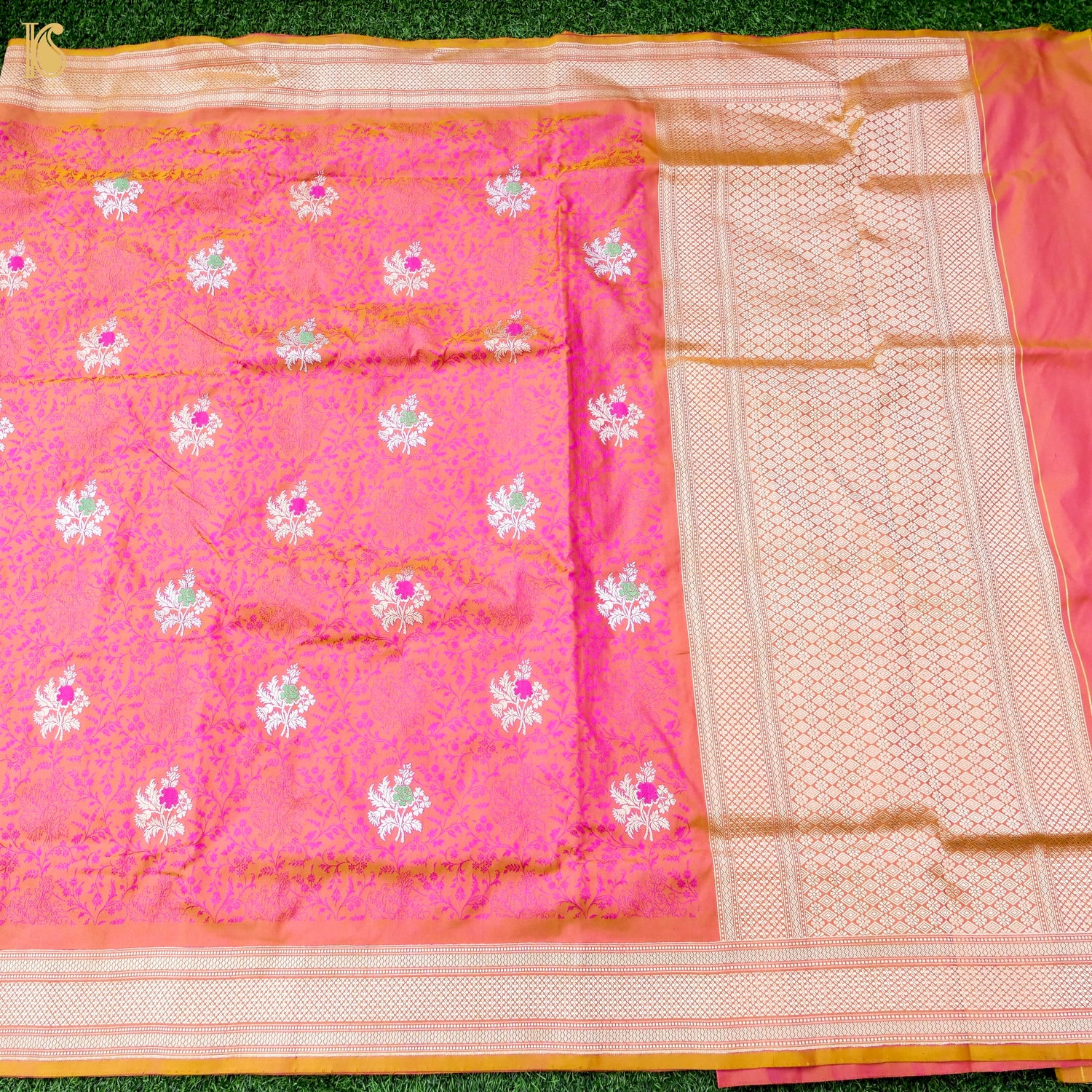 Handloom Banarasi Katan Silk Kadwa Tanchoi Saree