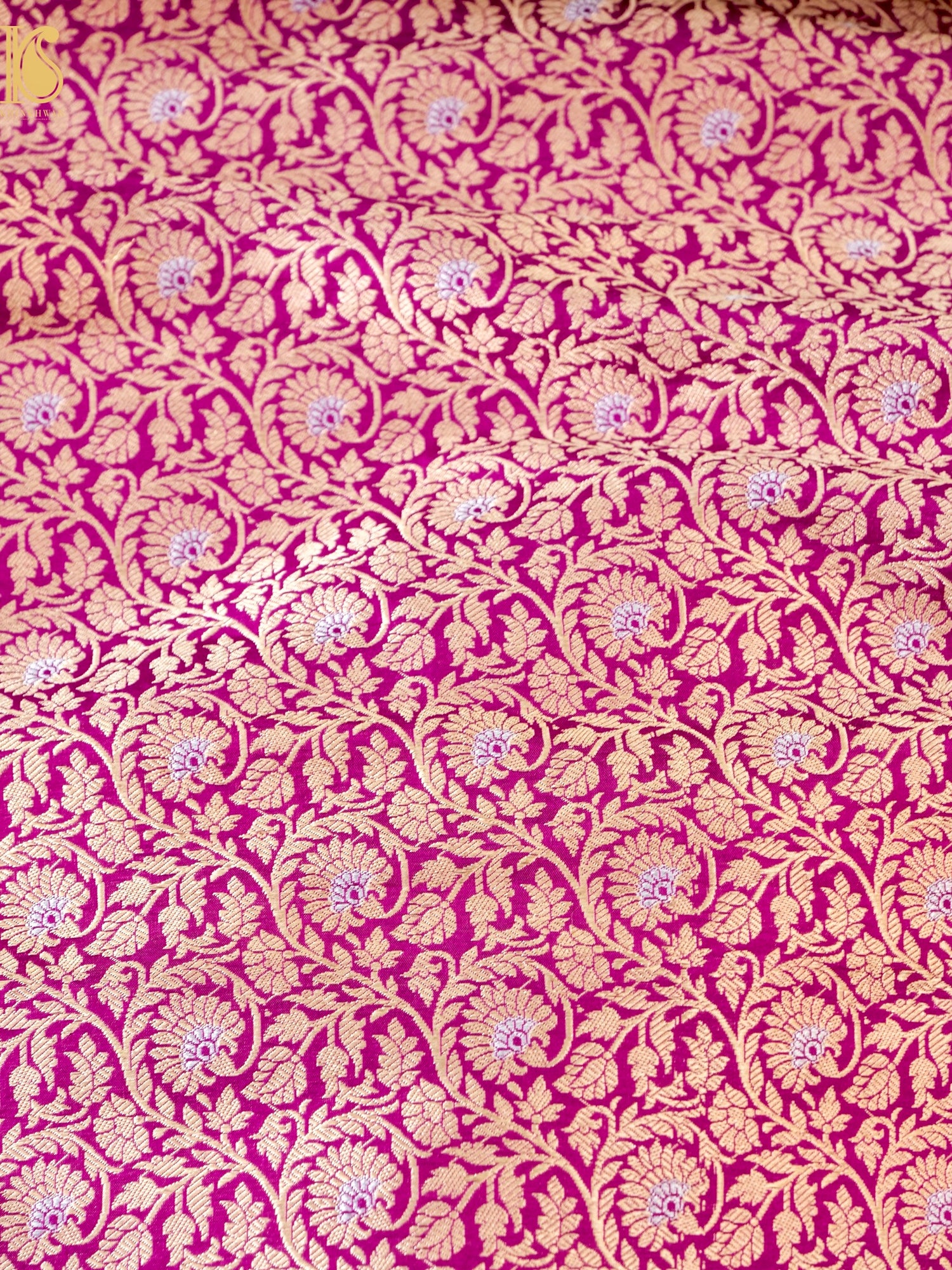 Handloom Banarasi Katan Silk Kalidar Madhumalti Lehenga