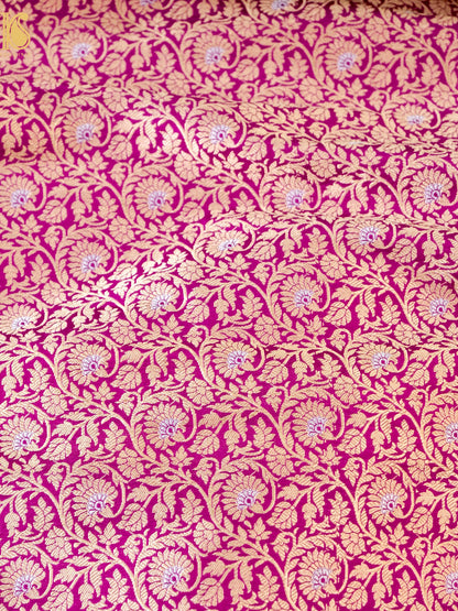 Handloom Banarasi Katan Silk Kalidar Madhumalti Lehenga