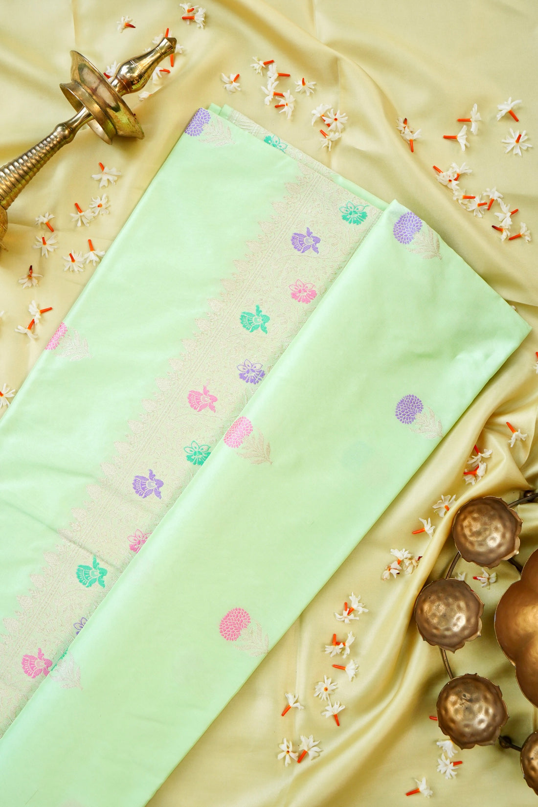 Handloom Banarasi Pure Katan Silk Kadwa Saree