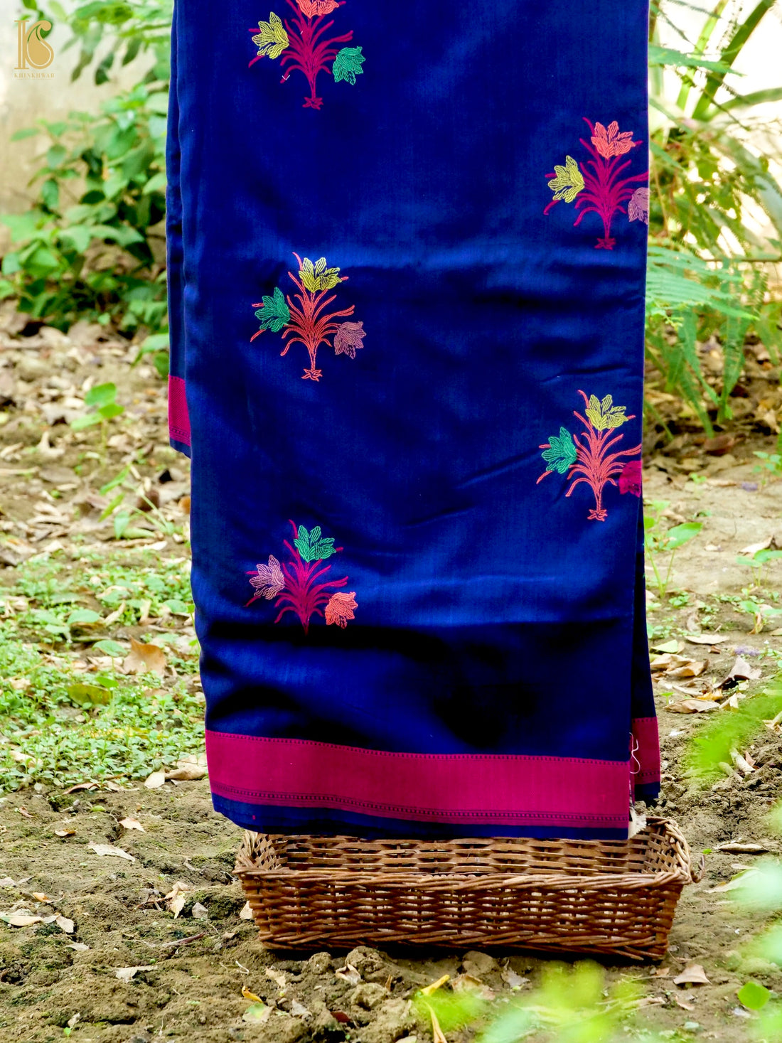 Handloom Katan Silk Banarasi Kadwa Ektara Saree