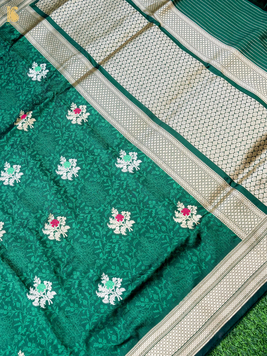 Handloom Banarasi Katan Silk Kadwa Tanchoi Saree
