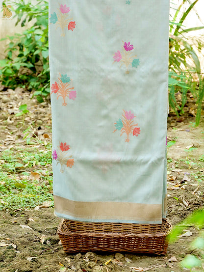 Handloom Katan Silk Banarasi Kadwa Ektara Saree