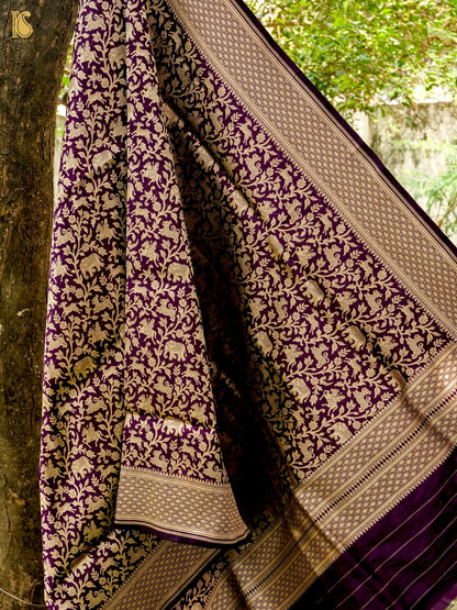 Handloom Banarasi Katan Silk Shikargah Dupatta