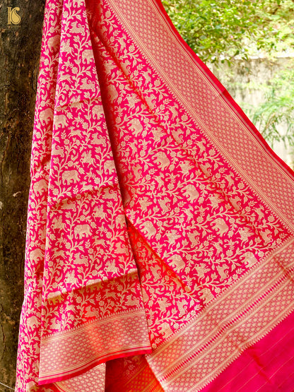 Handloom Banarasi Katan Silk Shikargah Dupatta