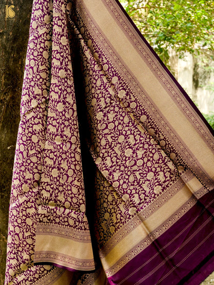 Handloom Banarasi Katan Silk Shikargah Dupatta