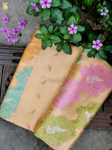 Handloom Banarasi Katan Silk Resham Rangkat Saree
