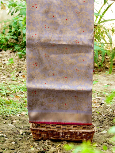 Handloom Banarasi Katan Silk Shikargah Jungle Saree