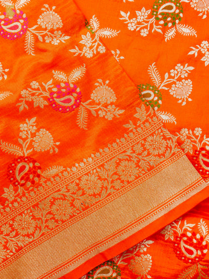 Handloom Banarasi Katan Silk Dupatta