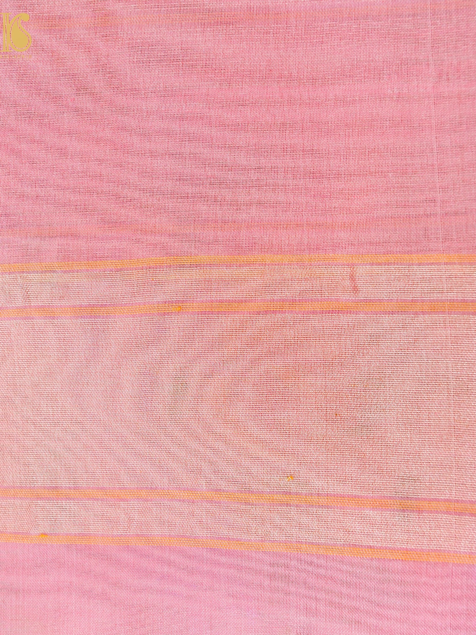 Handloom Banarasi Real Silver Zari Kora Saree