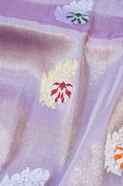 Handloom Banarasi Pure Silk Tissue Kadwa Saree