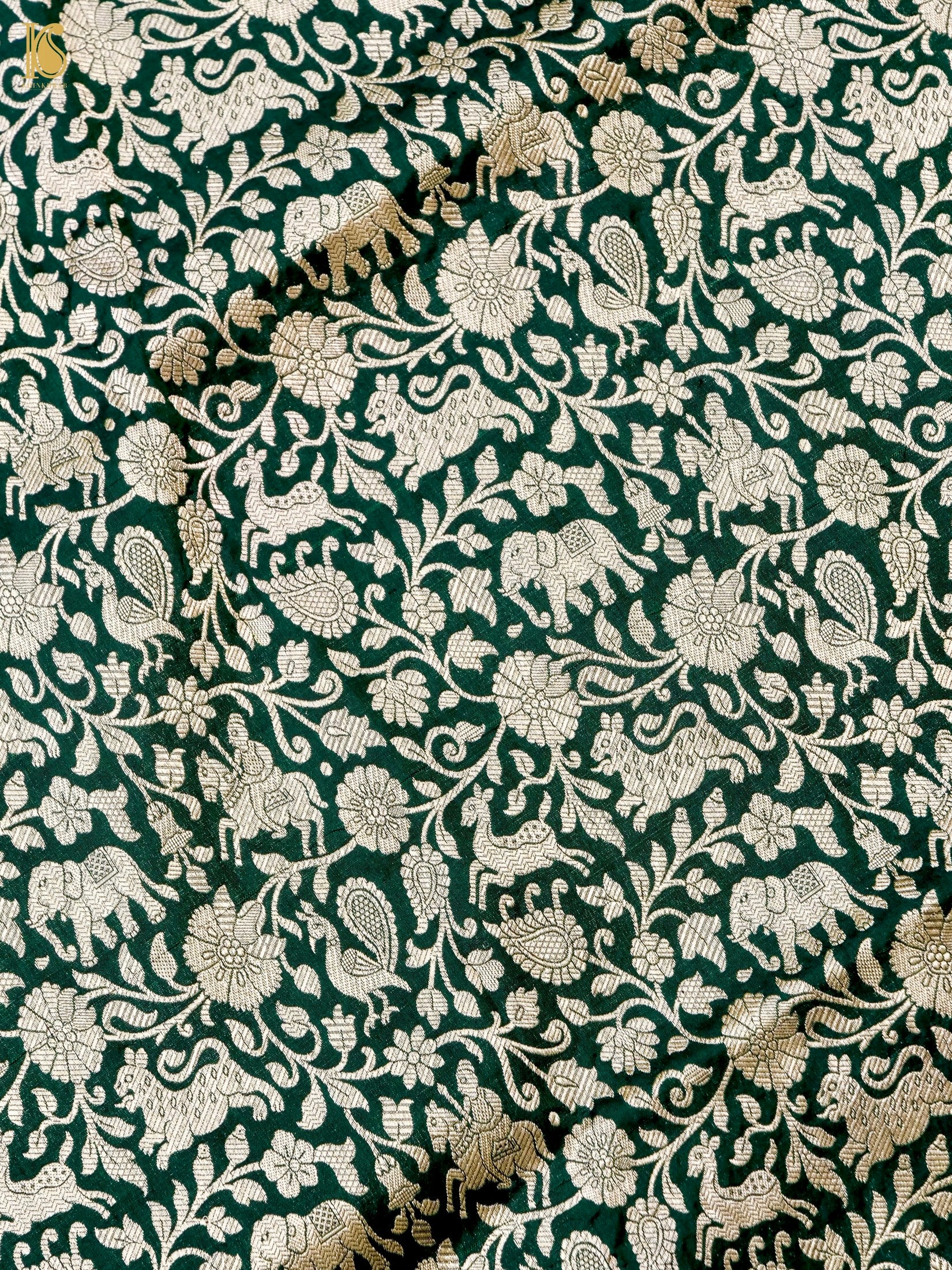 Handloom Banarasi Katan Silk Shikargah Dupatta