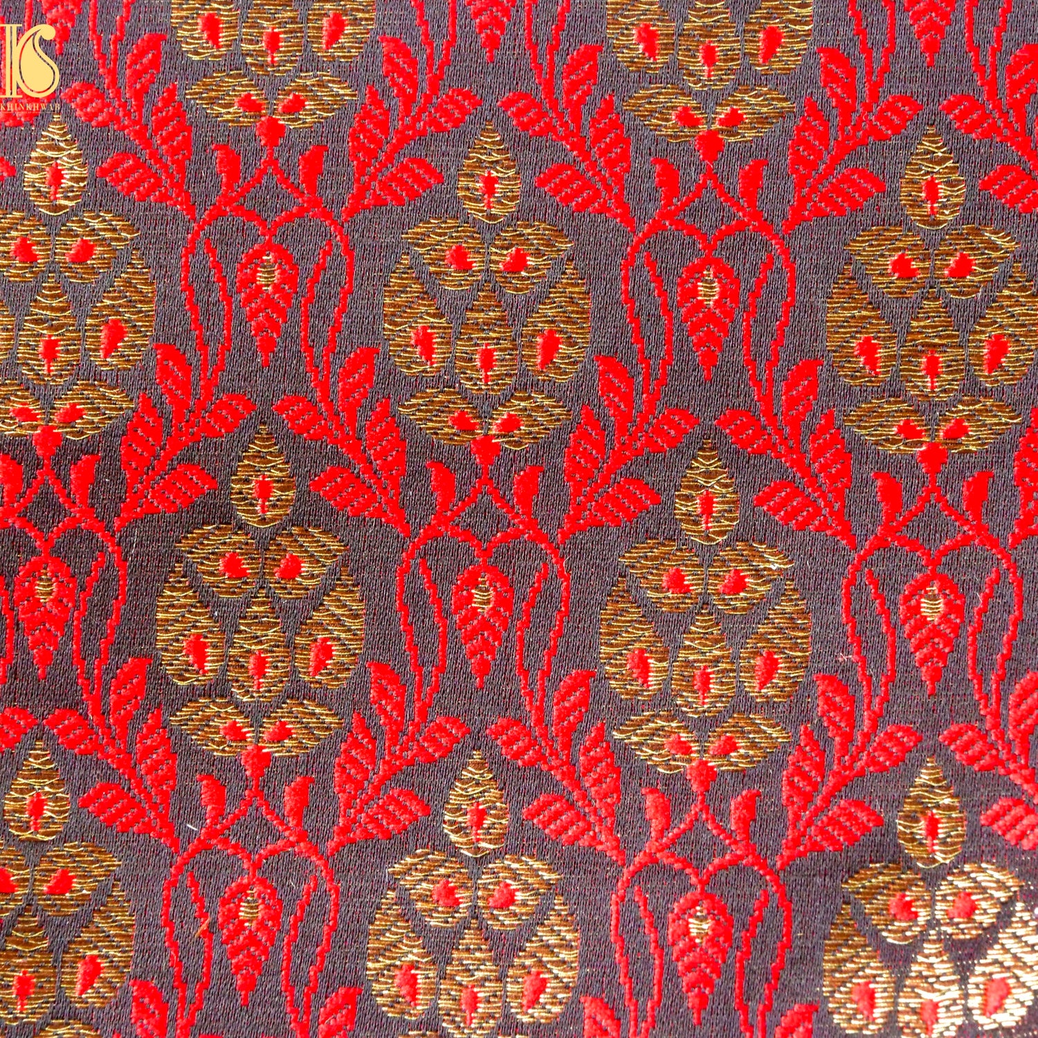 Banarasi Semi Silk Fabric Jacquard Weaving