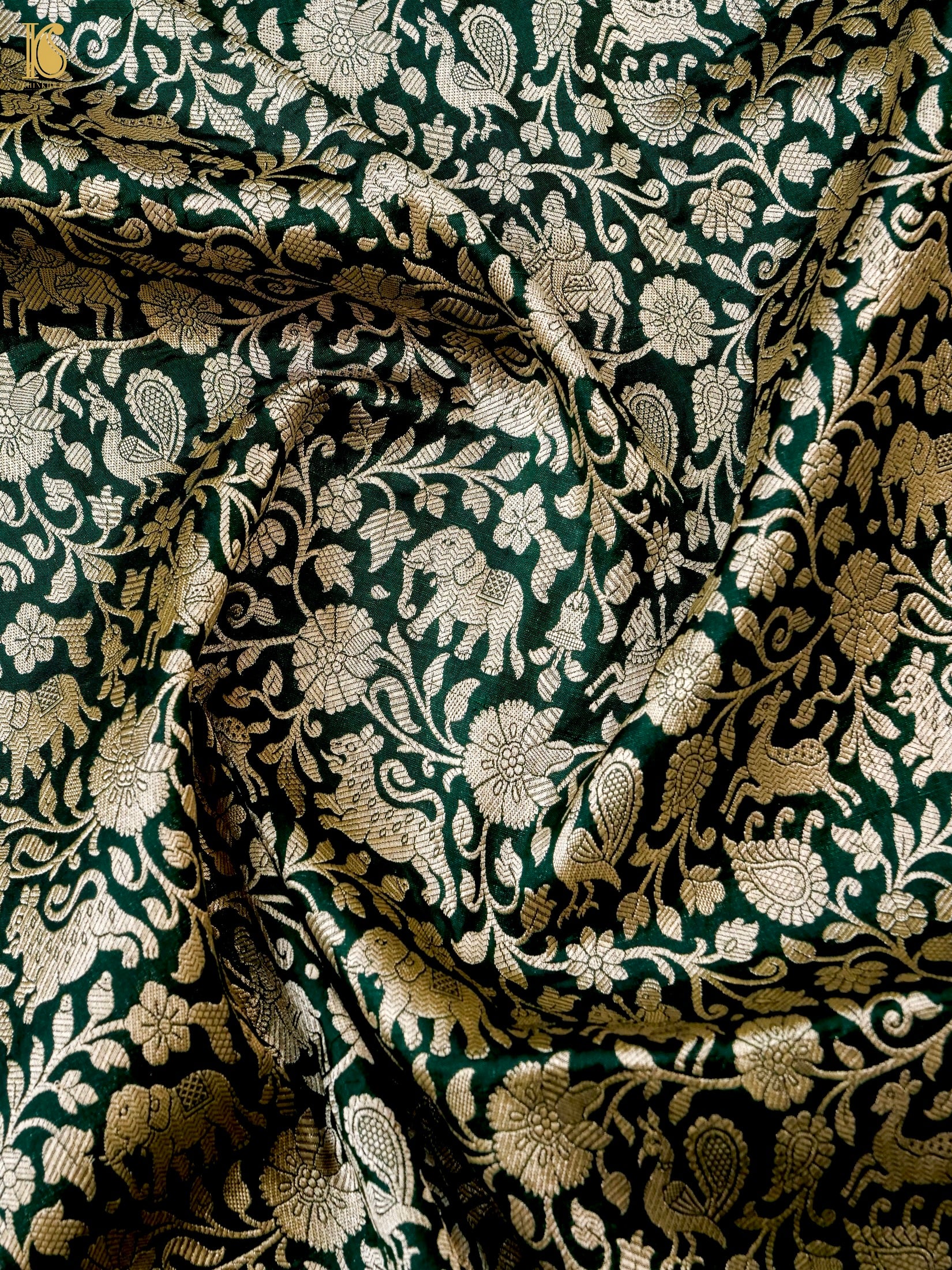 Handloom Banarasi Katan Silk Shikargah Dupatta