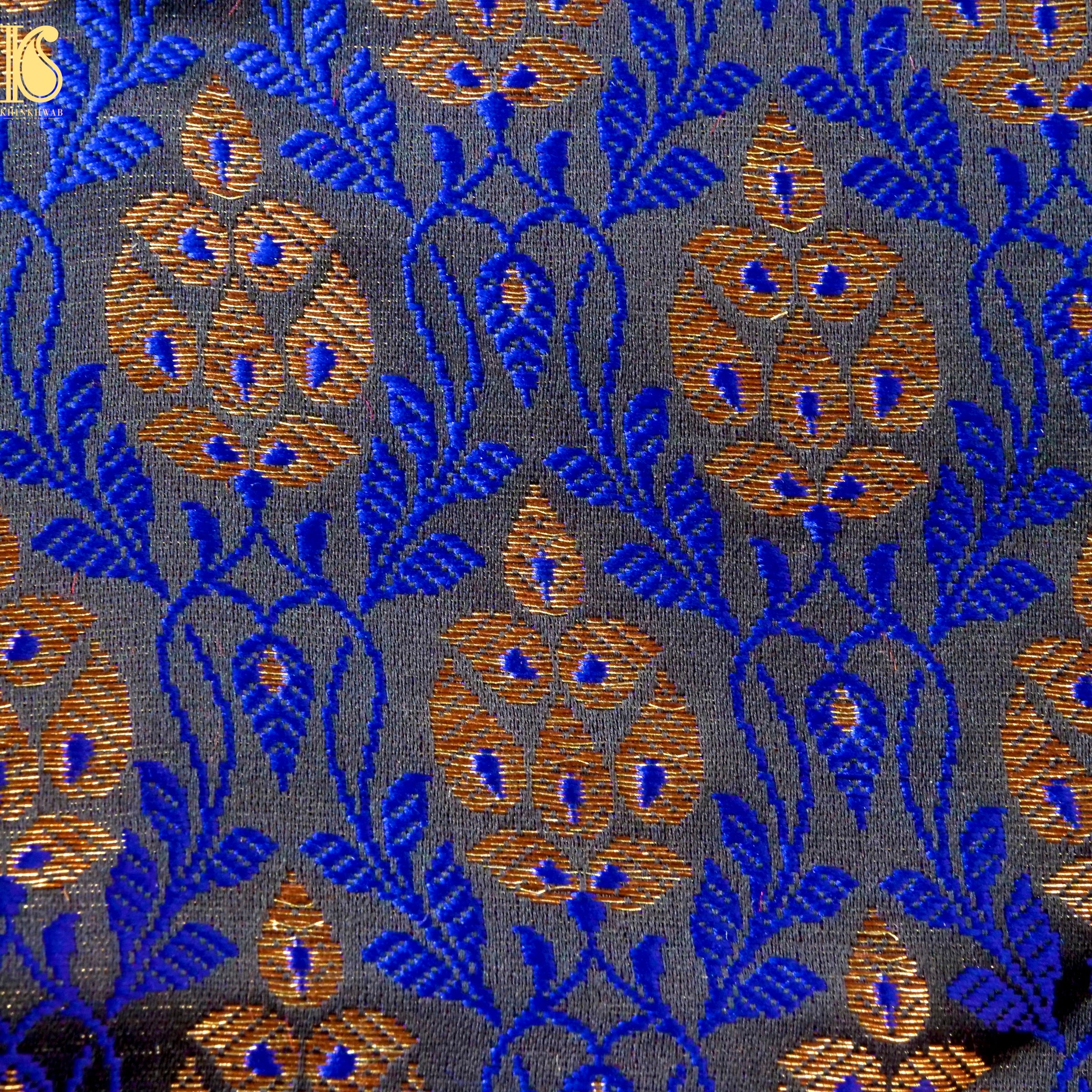 Banarasi Semi Silk Fabric Jacquard Weaving