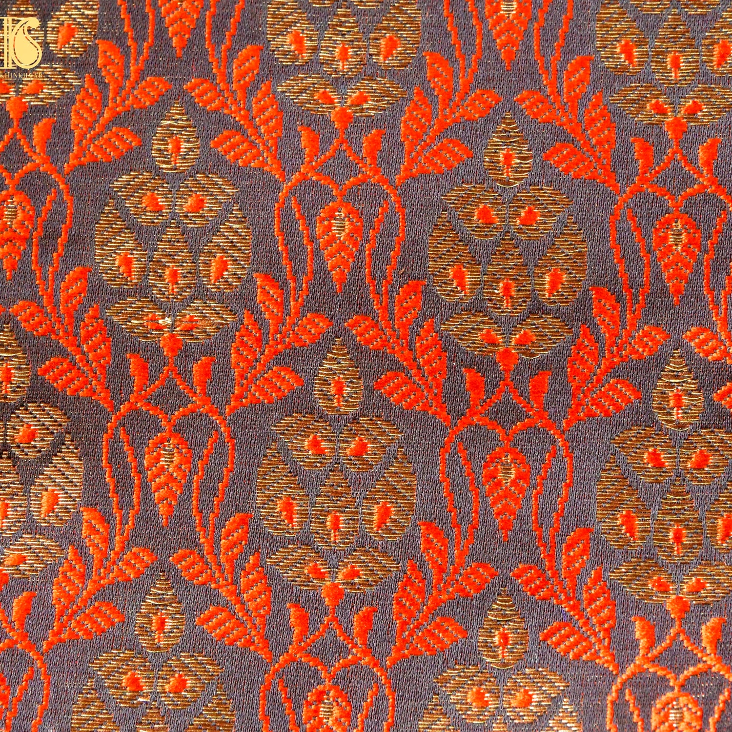 Banarasi Semi Silk Fabric Jacquard Weaving