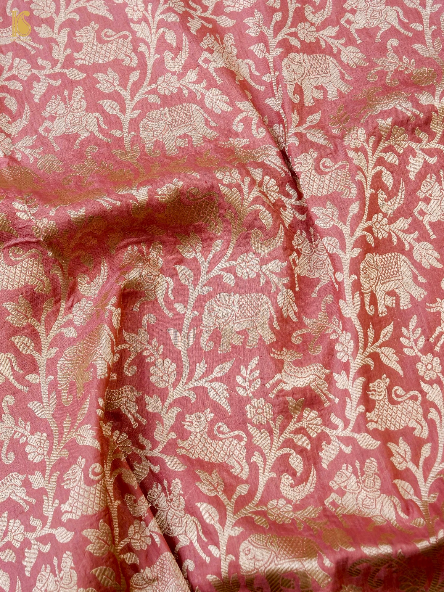 Handloom Banarasi Katan Silk Shikargah Dupatta