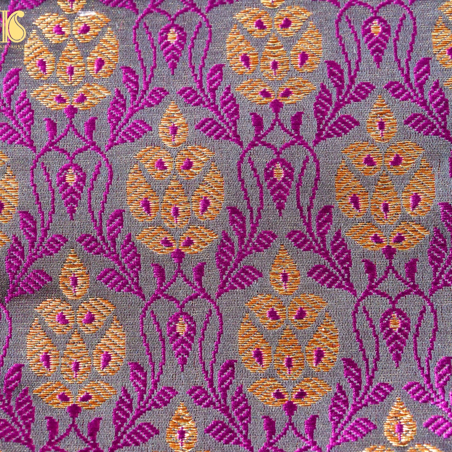 Banarasi Semi Silk Fabric Jacquard Weaving