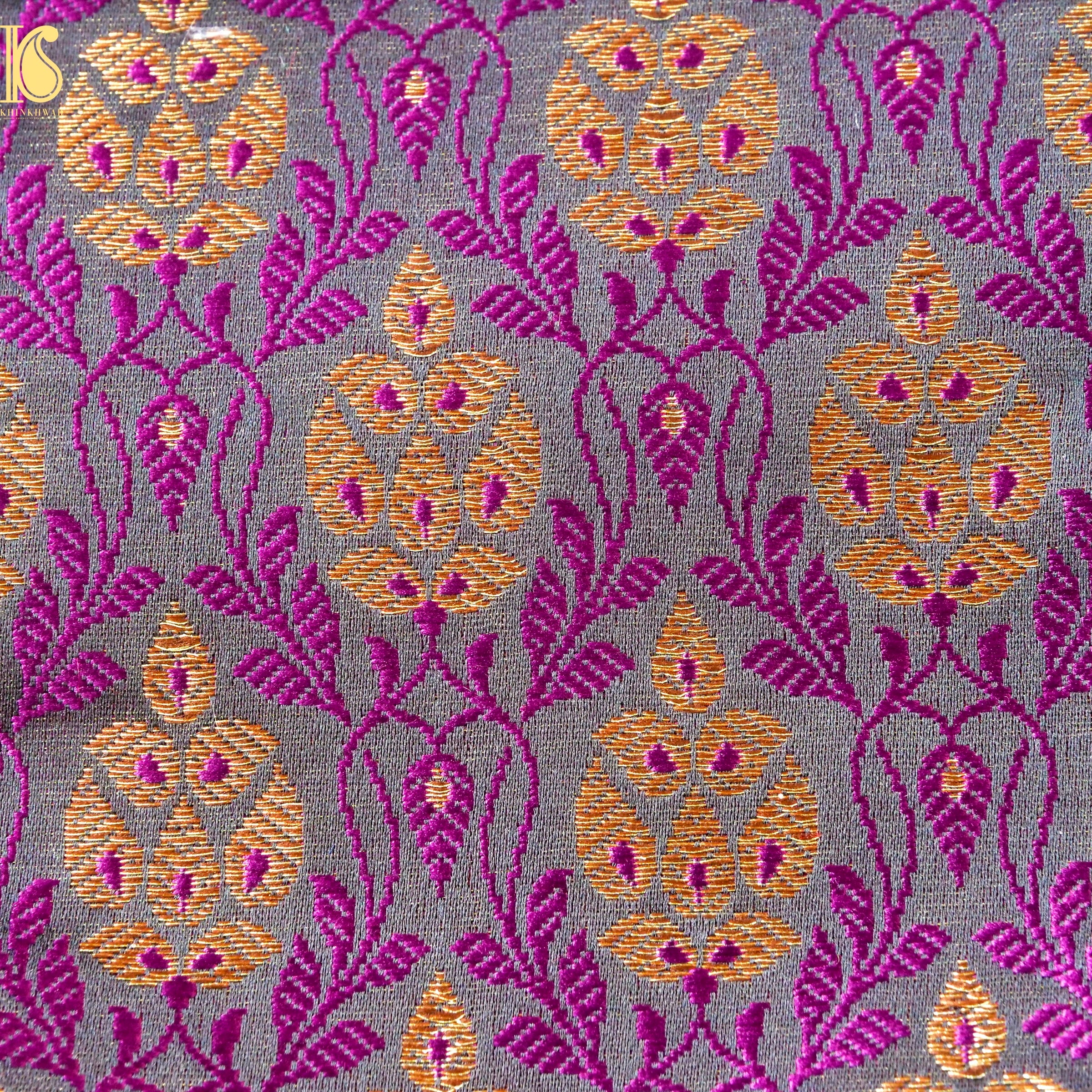 Banarasi Semi Silk Fabric Jacquard Weaving