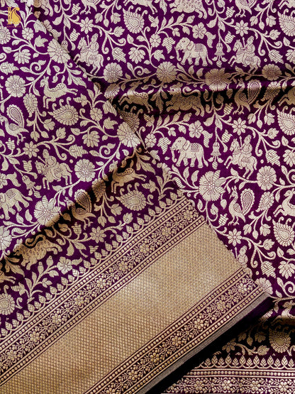 Handloom Banarasi Katan Silk Shikargah Dupatta