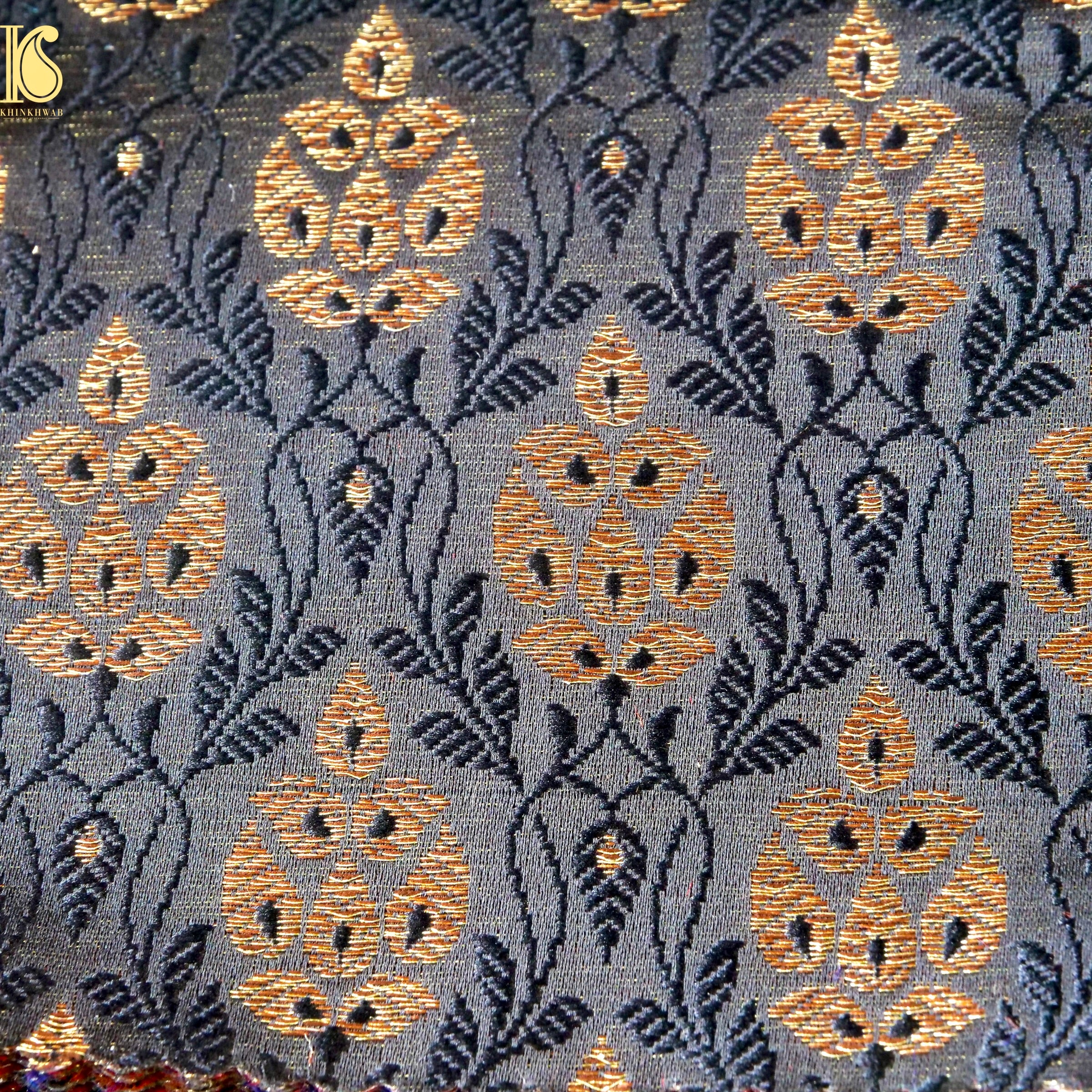 Banarasi Semi Silk Fabric Jacquard Weaving