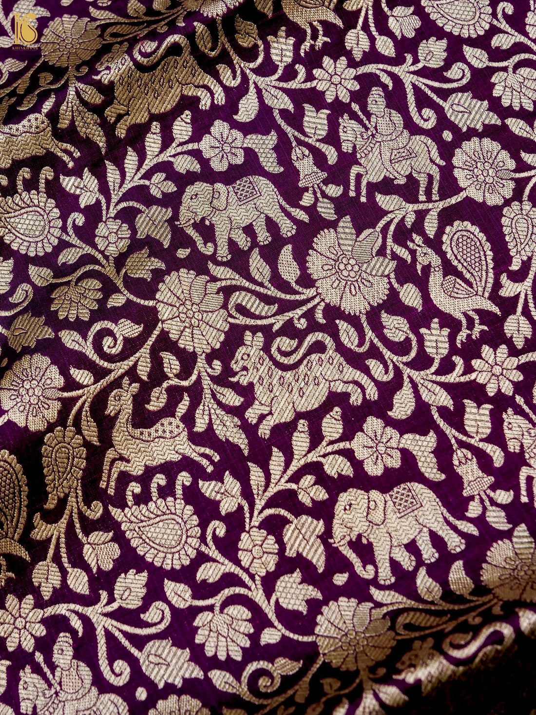 Handloom Banarasi Katan Silk Shikargah Dupatta